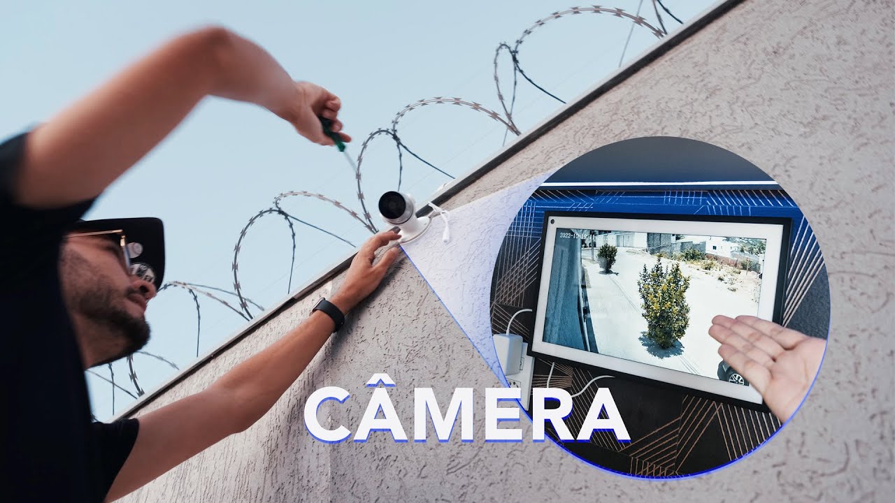 Montei um SISTEMA de CÂMERAS compatíveis com ALEXA aqui em casa!
