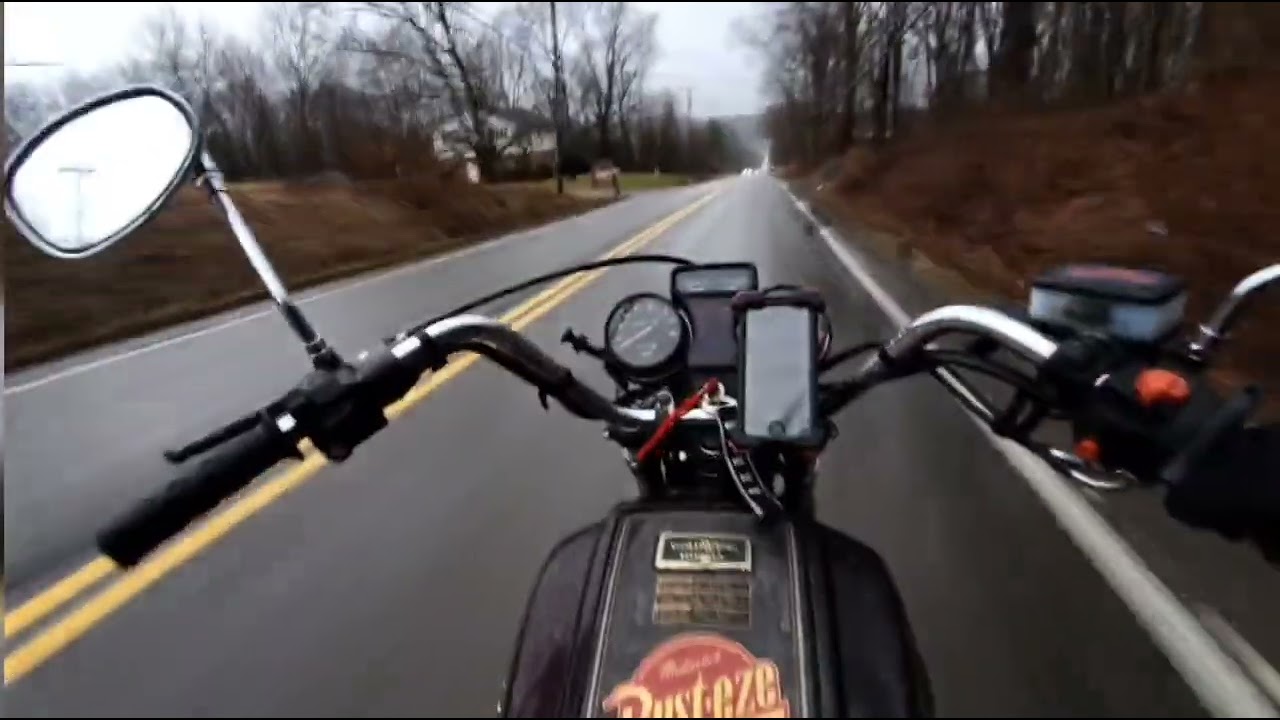 A Motovlog??  Old Goldwing rides great on wet pavement
