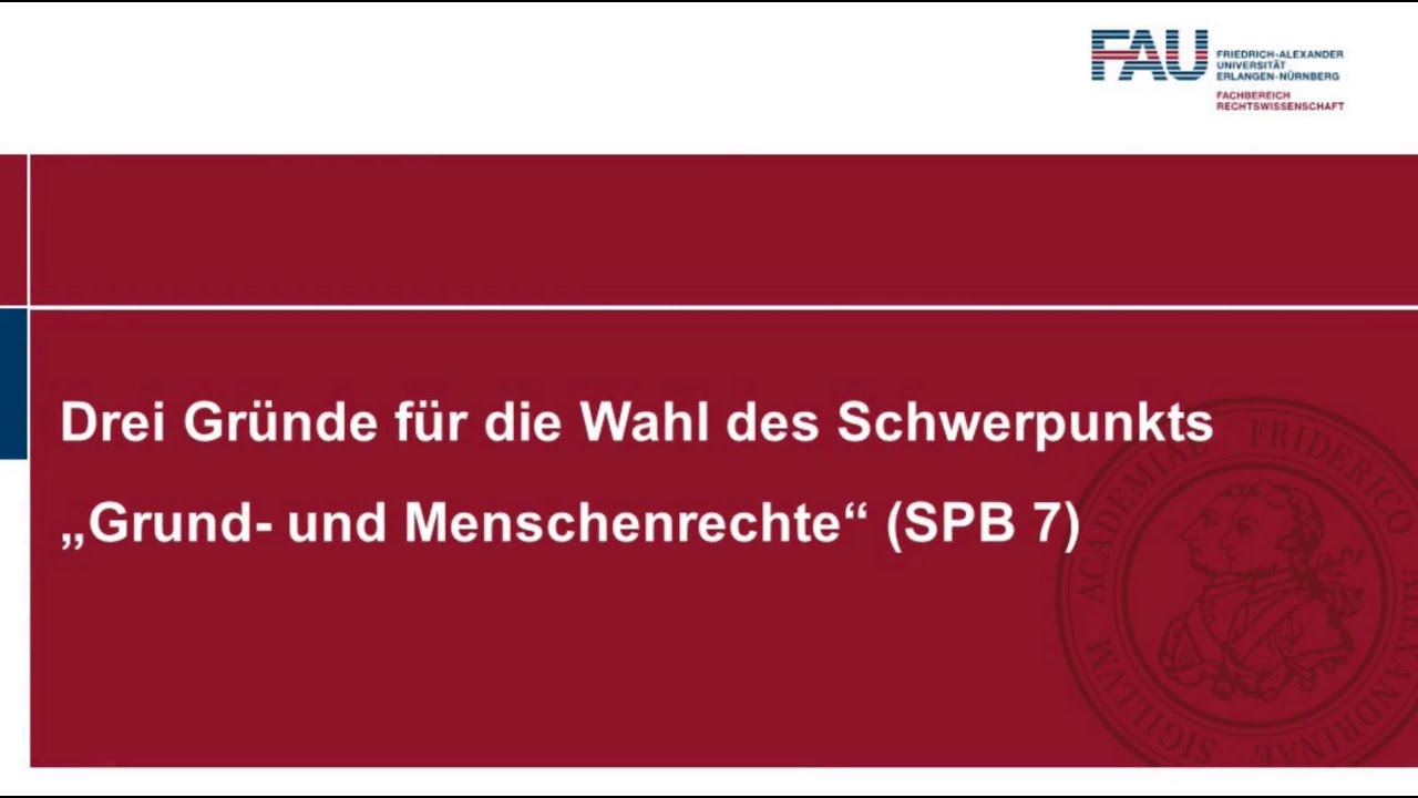 Schwerpunktbereich 