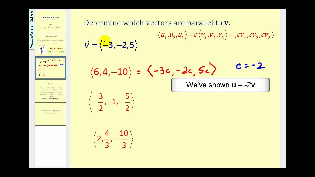 Parallel Vectors