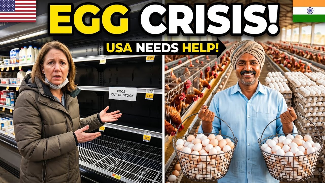 U.S. Egg Crisis Explained 🇺🇸🥚 | Why America Needs India Right Now 🇮🇳
