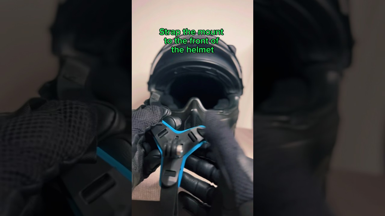 Secure Your Adventure: easy motorcycle helmet camera mount installation