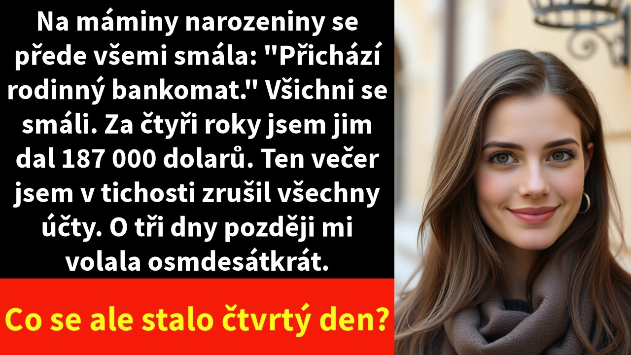 Na máminy narozeniny se přede všemi smála: 