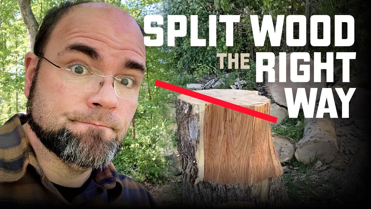 Hand Split Firewood the Easy Way