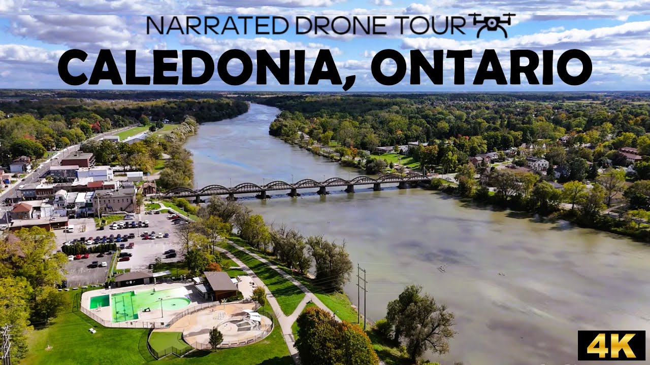 🌉 Потрясающие виды Каледонии, Онтарио, снятые с дрона в формате 4K | DJI Mini 4 Pro 🚁