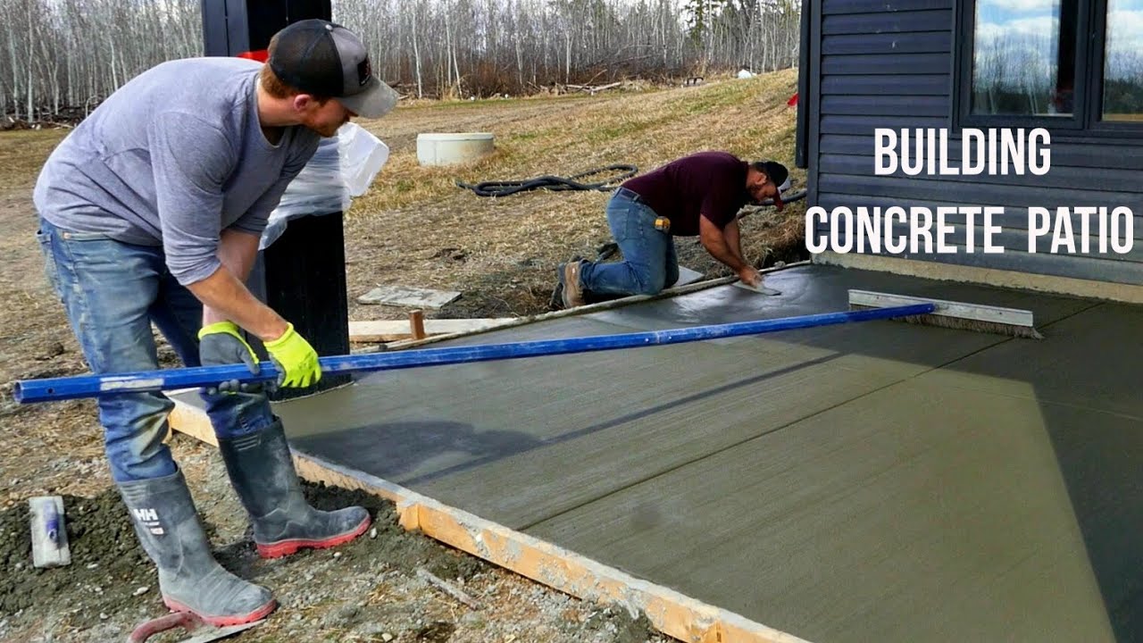 Construction of Concrete Patio Start to Finish [ASMR]
