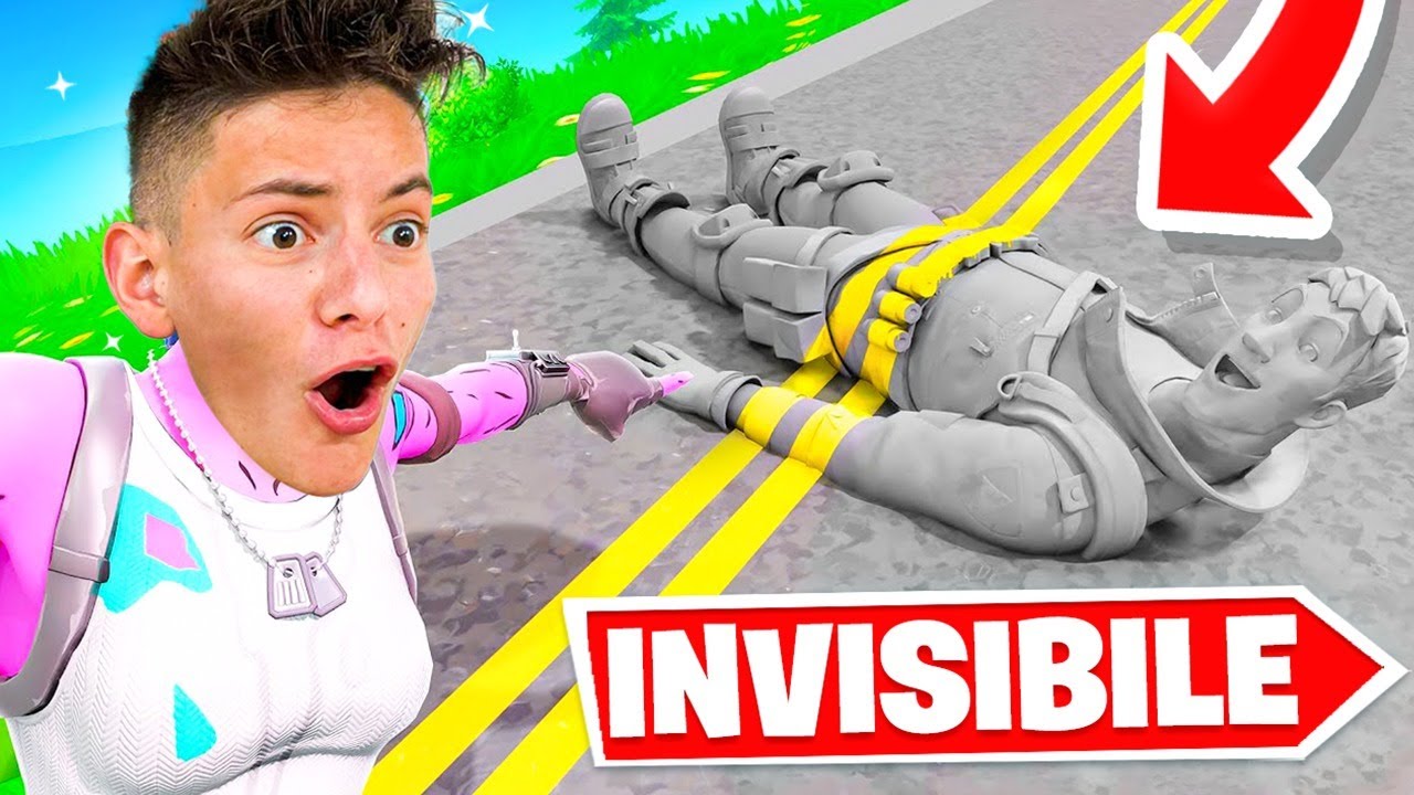 DIVENTO INVISIBILE PER BARARE NEL NASCONDINO CON I MIEI AMICI SU FORTNITE!