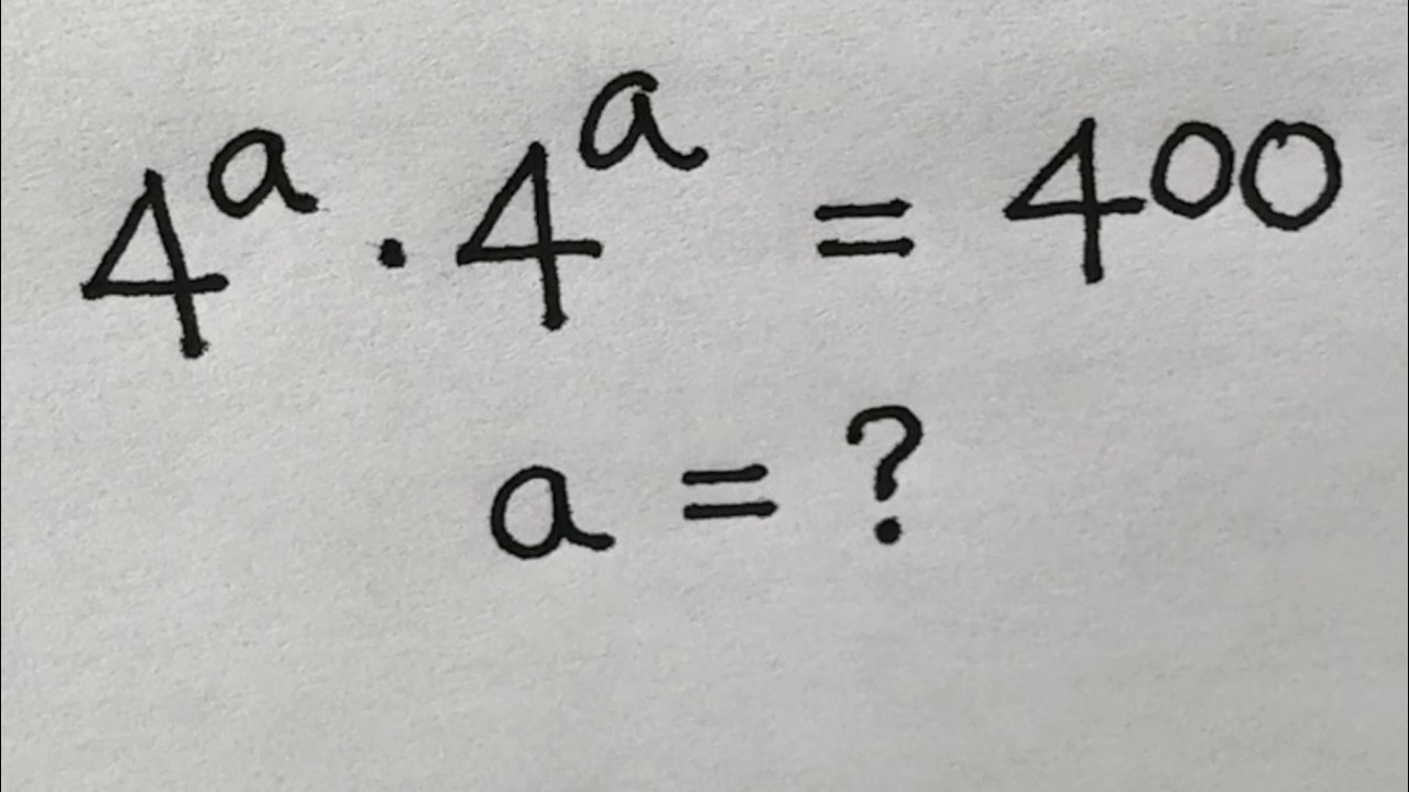 Solve for x in this nice exponential equation | Math Olympiad Mathematics