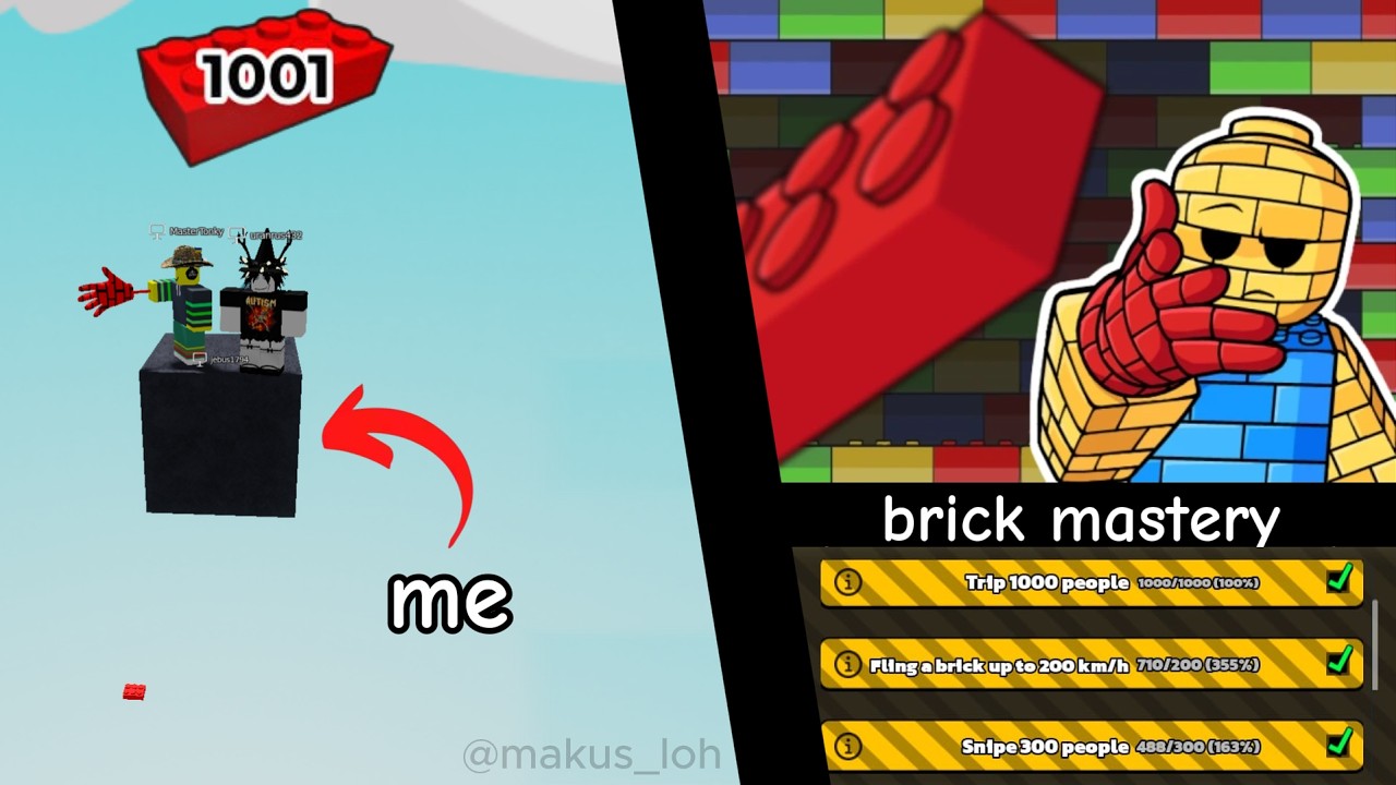 I Helped my friend get Brick mastery in the most ABSURD way possible.....