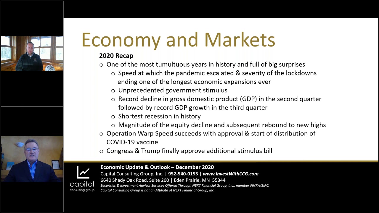 Economic Outlook for December 2020