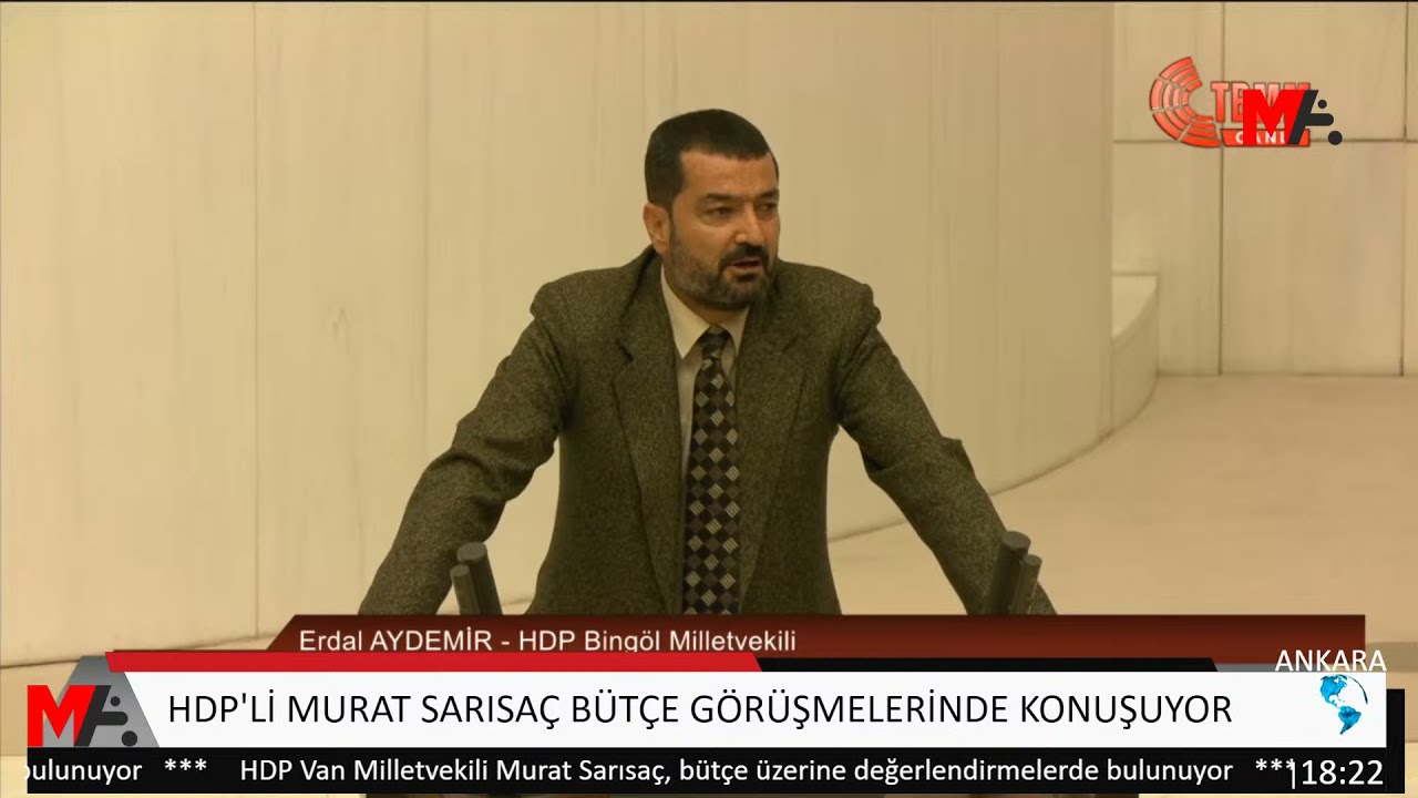 HDP'Lİ ERDAL AYDEMİR BÜTÇE GÖRÜŞMELERİNDE KONUŞUYOR
