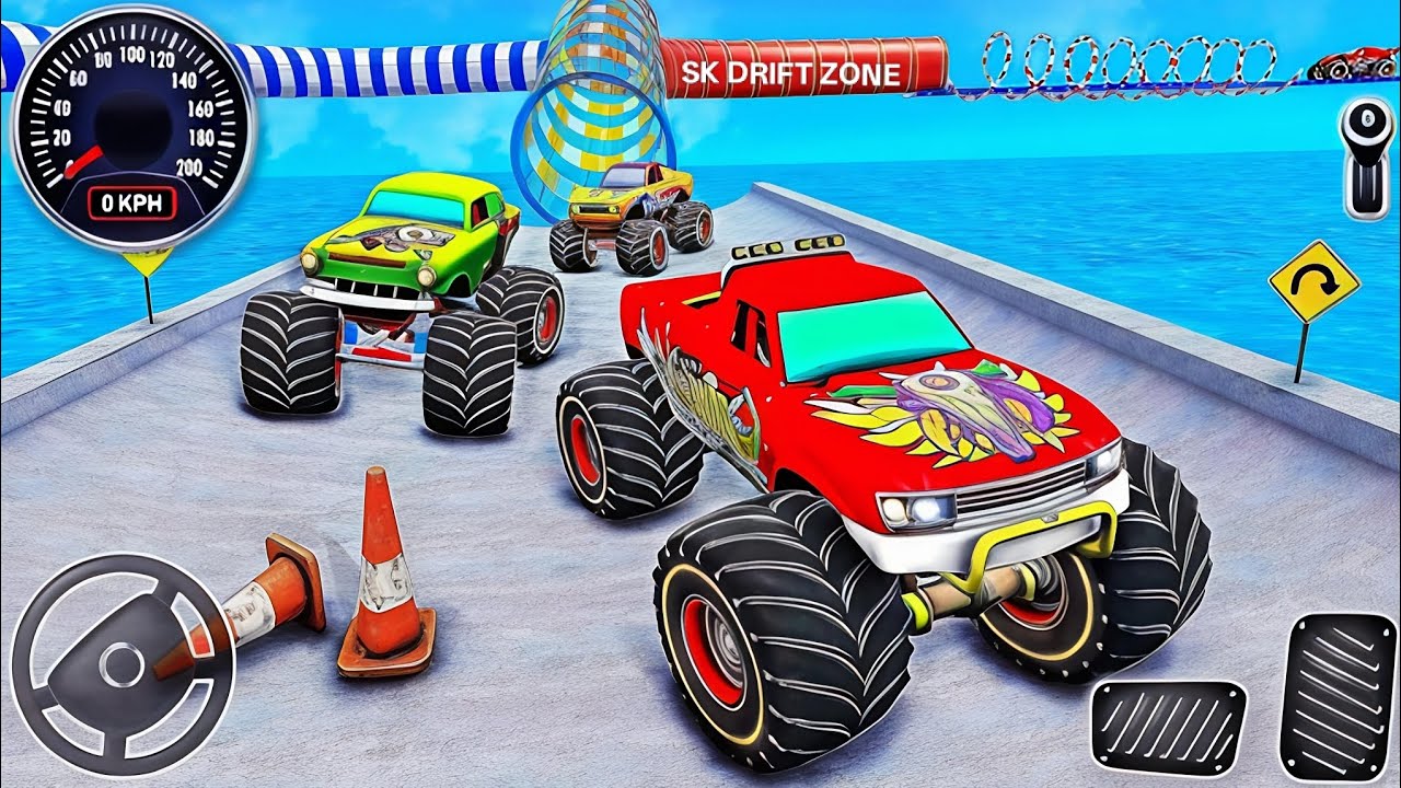 Rampage: Monster Trucks vs The World's Biggest Mega Ramp!