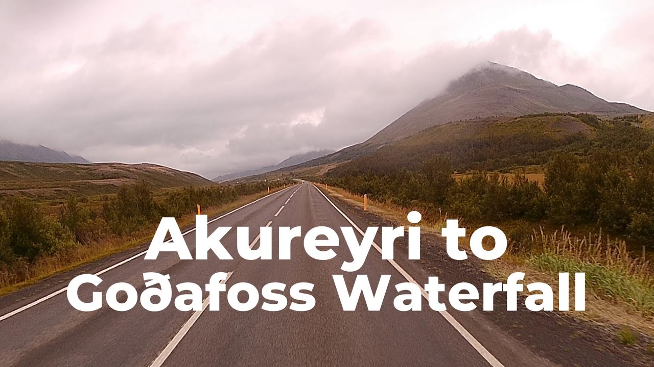 Scenic Drive from Akureyri to Goðafoss Waterfall   #iceland #roadtrip #akureyri
