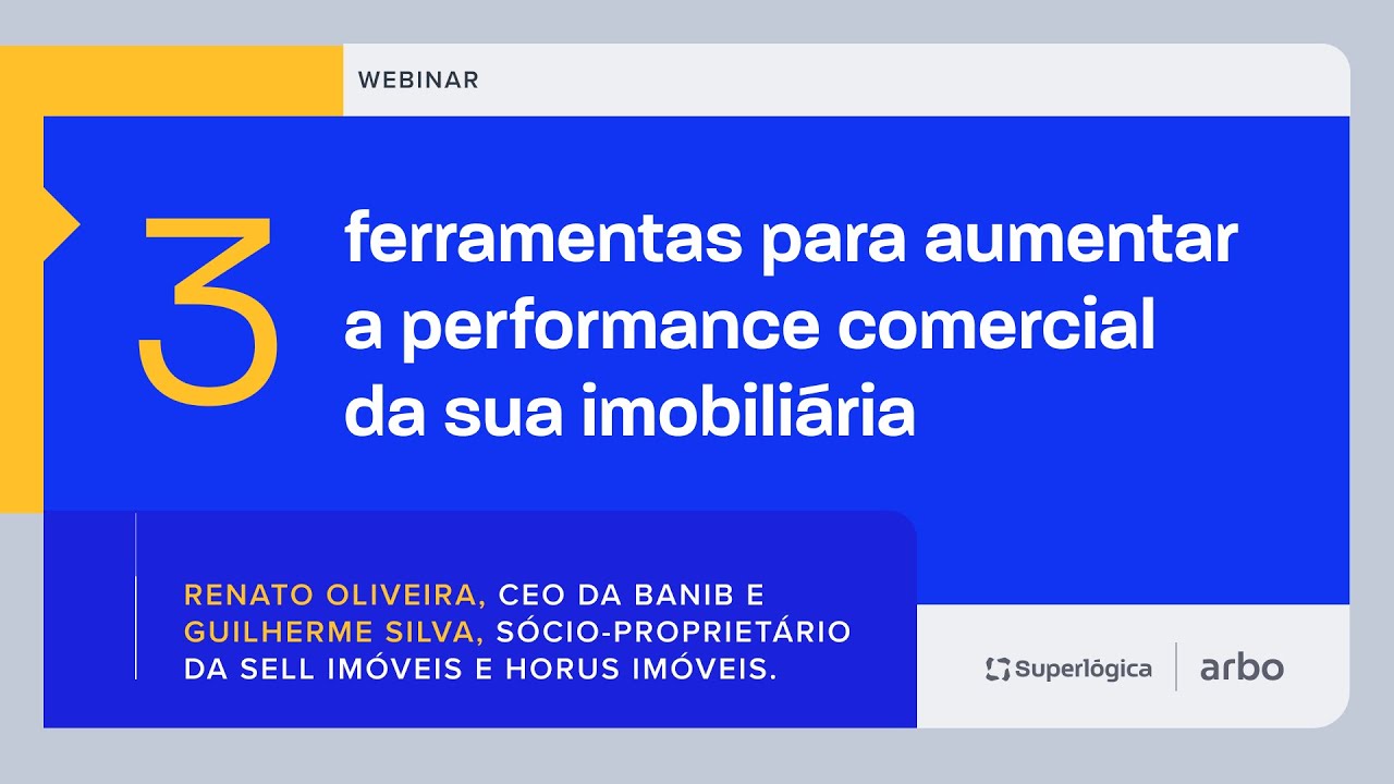 Webinar - Tecnologia para Performance Comercial