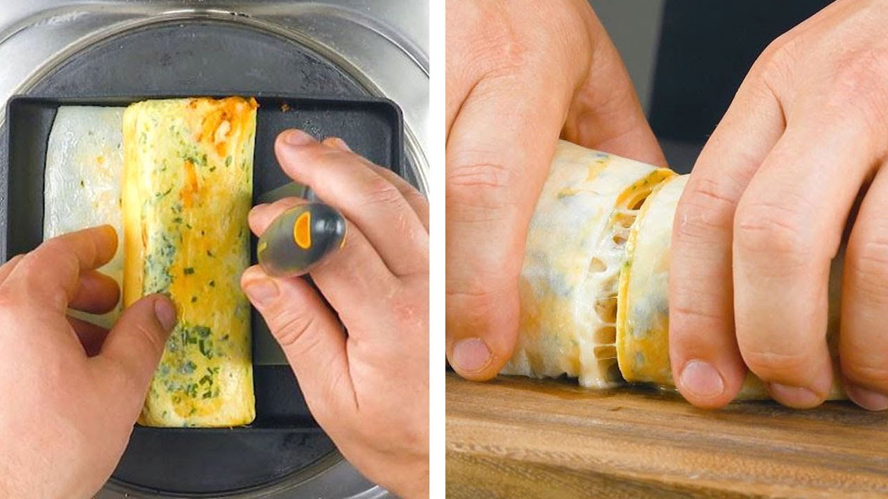 So hast du Omelett noch nie gegessen | K&ouml;stliche Eierrolle mit Wiener W&uuml;rstchen