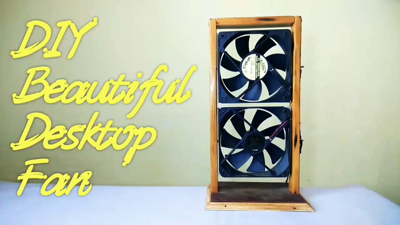 [DIY] Turn Old CPU fan into Designer Desk Fan, CPU Fan Hacks, DIY Table Fan (Simple, Easy)