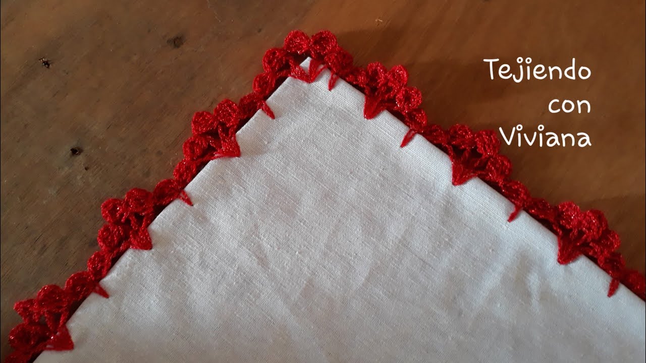Orilla #58 Tejida a Gancho Crochet (Una sola vuelta)