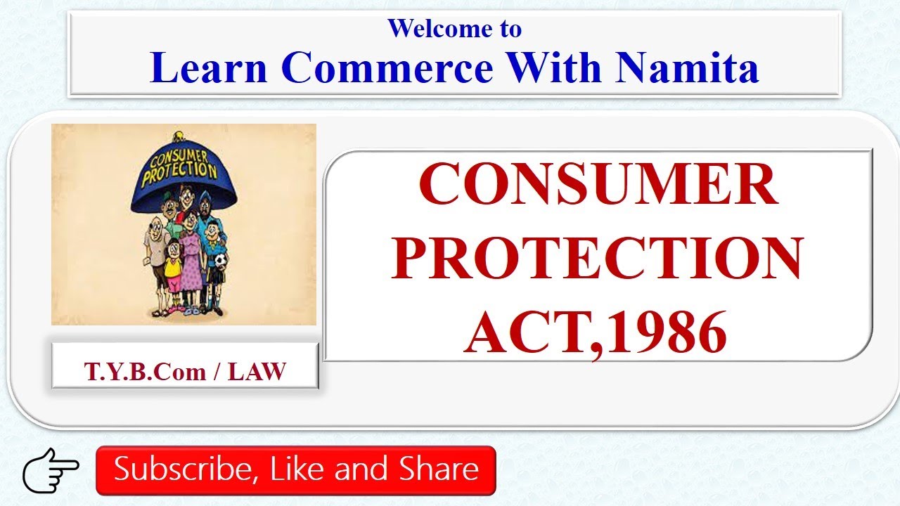 Consumer Protection Act,1986 | Rights Of Consumer | Consumer Protection Councils | T.YB.COM | LAW |