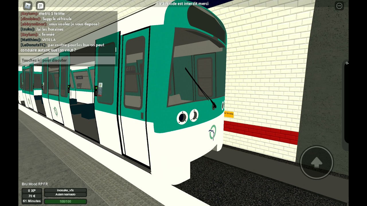 arriver et départ de plein de MF77 IDFM et ratp