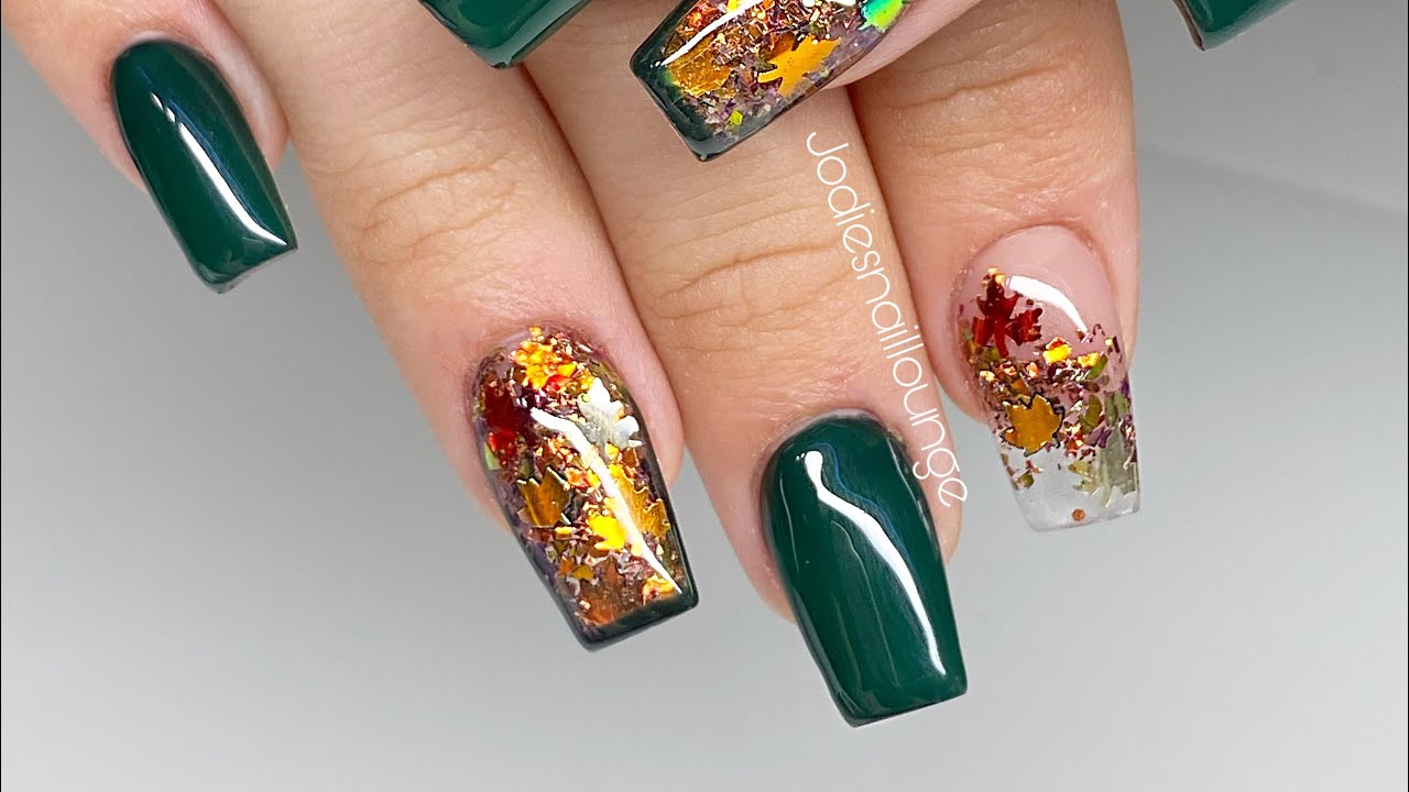 Autumn acrylic nails | prep & filing included