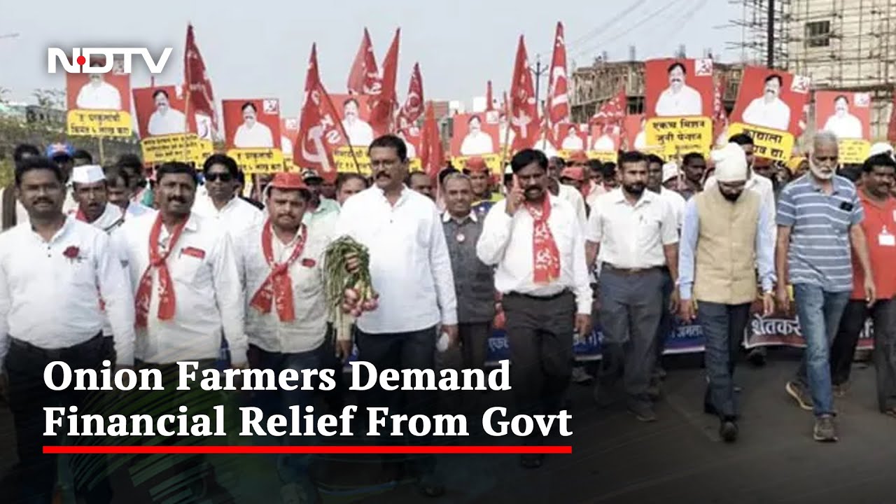 Thousands Of Farmers March To Mumbai, Seek Relief For Onion Growers
