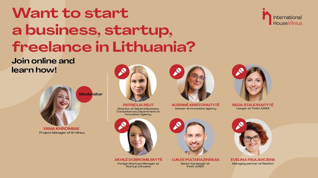 HOW to start a business, startup, freelance in Lithuania?