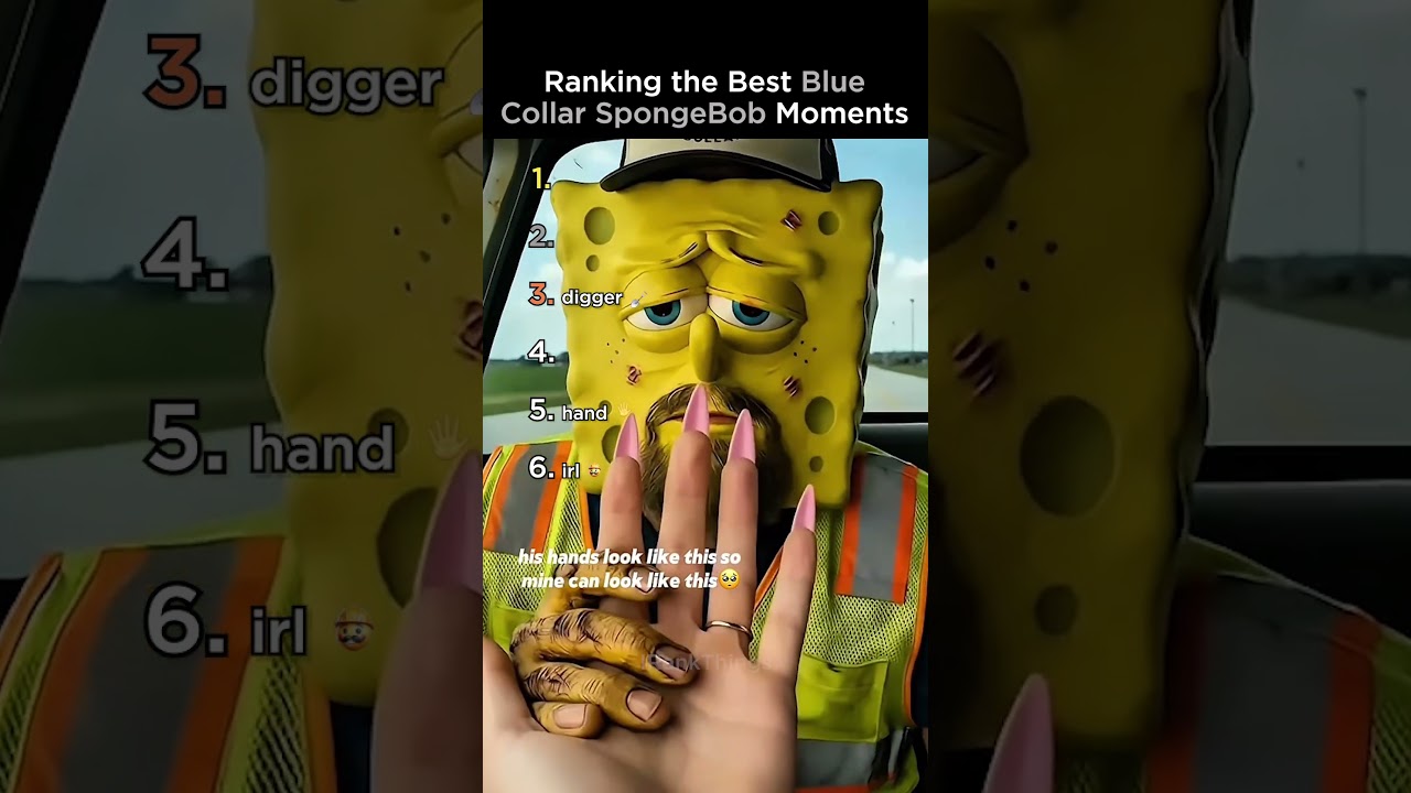 Ranking the Blue Collar SpongeBob Moments #ranked #memes #spongebob #shortsviral