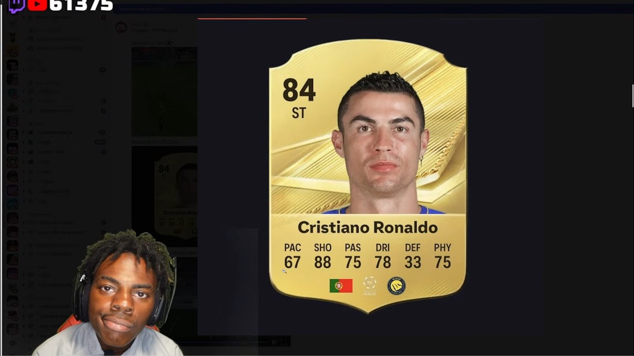 iShowSpeed Reacts To Cristiano Ronaldo&rsquo;s EA FC 27 Card