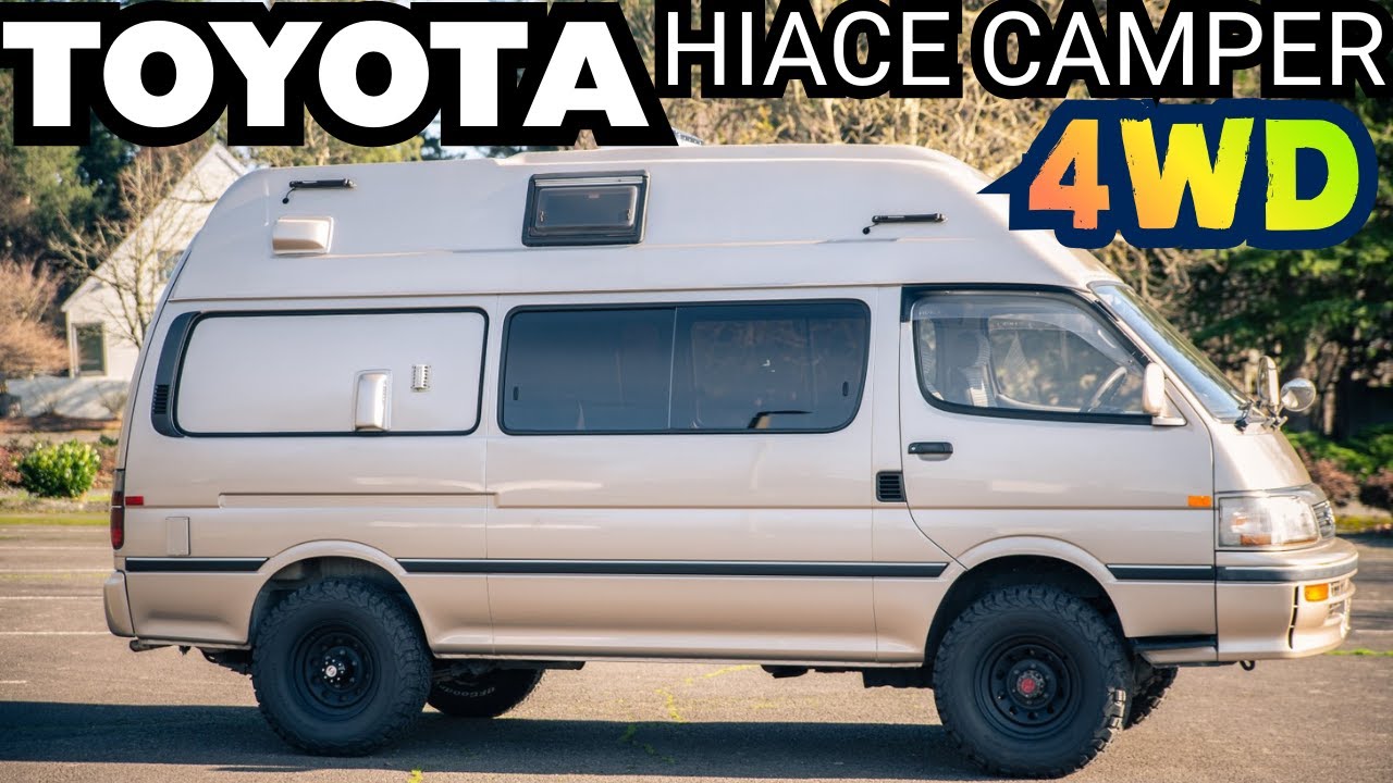 Японский Toyota Hiace 4x4 справляется со своей задачей! Модифицированный Toyota Hiace LH129 1994 ...