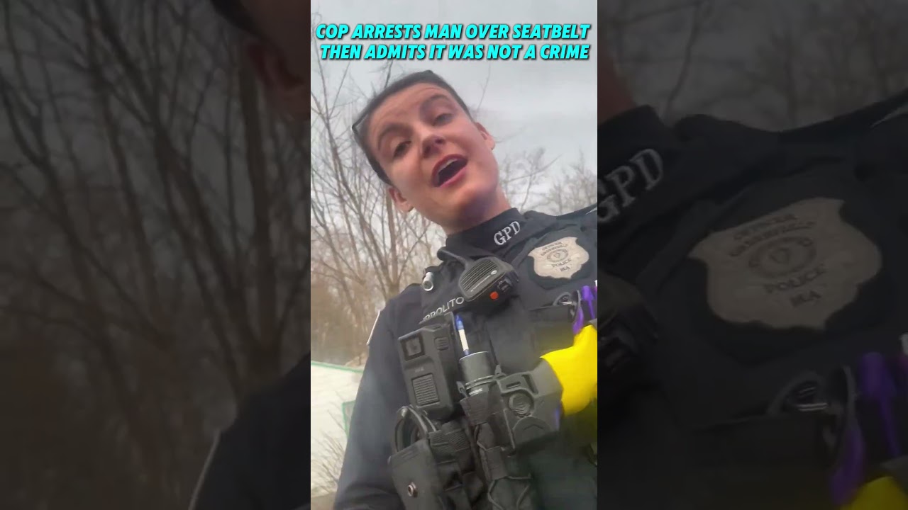 Полицейская арестовала мужчину за ремень безопасности, а затем признала, что это не преступление