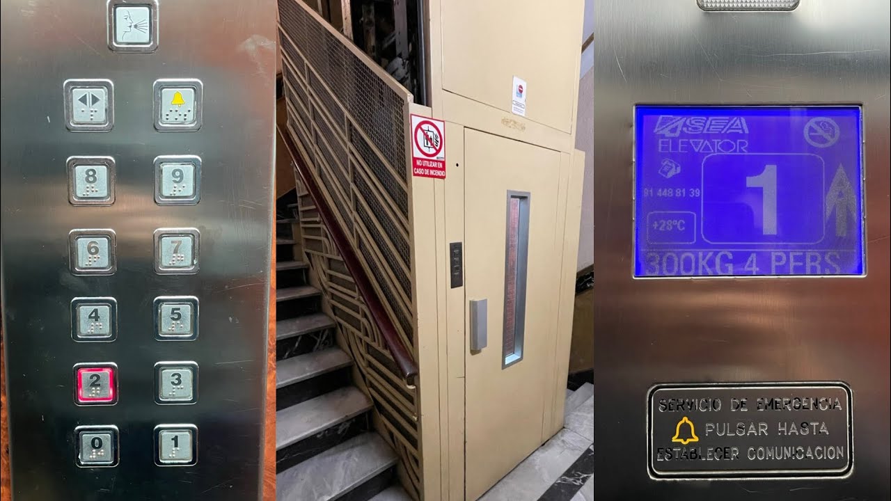 SEA Traction Elevator @ Gran Vía 61 - Madrid, Spain