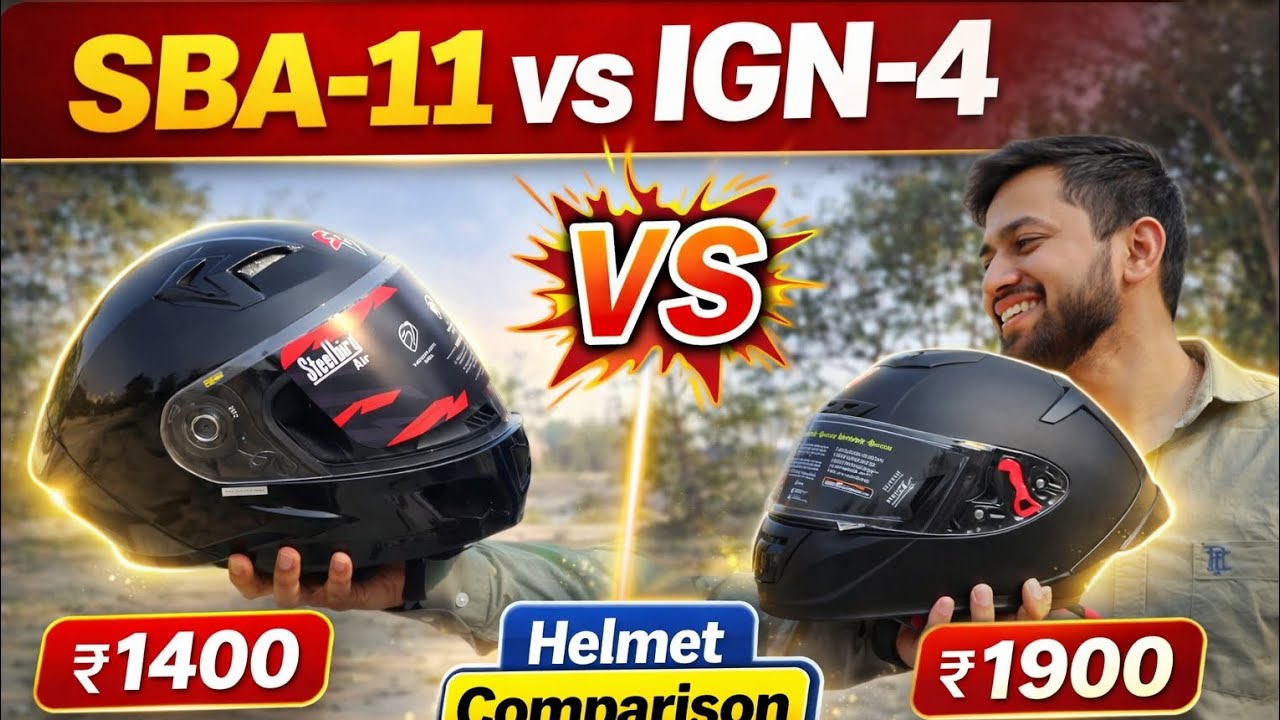 SBA-11 vs IGN-4 Honest Review– Kaun Sa Helmet Best Hai? || Budget vs Premium?⚔️ Review & Comparison