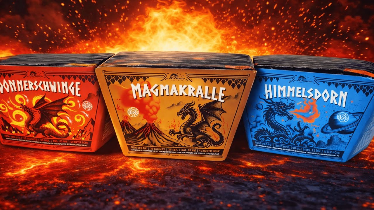 Draco Feuerwerk Himmelsdorn I Magmakralle I Donnerschwinge I wir zünden alle 3 I Pyro Man