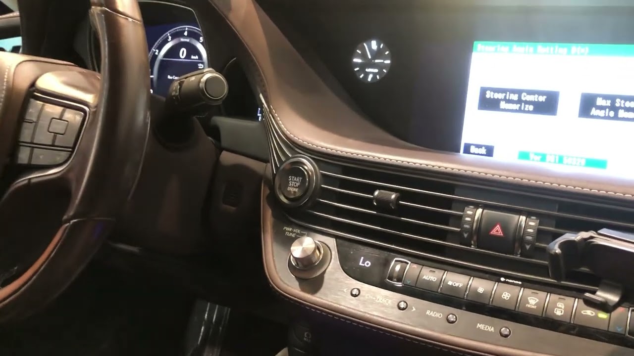 LS500&LS350 reset Rear Camera Detection(RCD) warning light no DTC