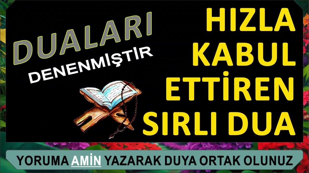 Duaları Hızla Kabul Ettiren Sır - SIRLI DUA