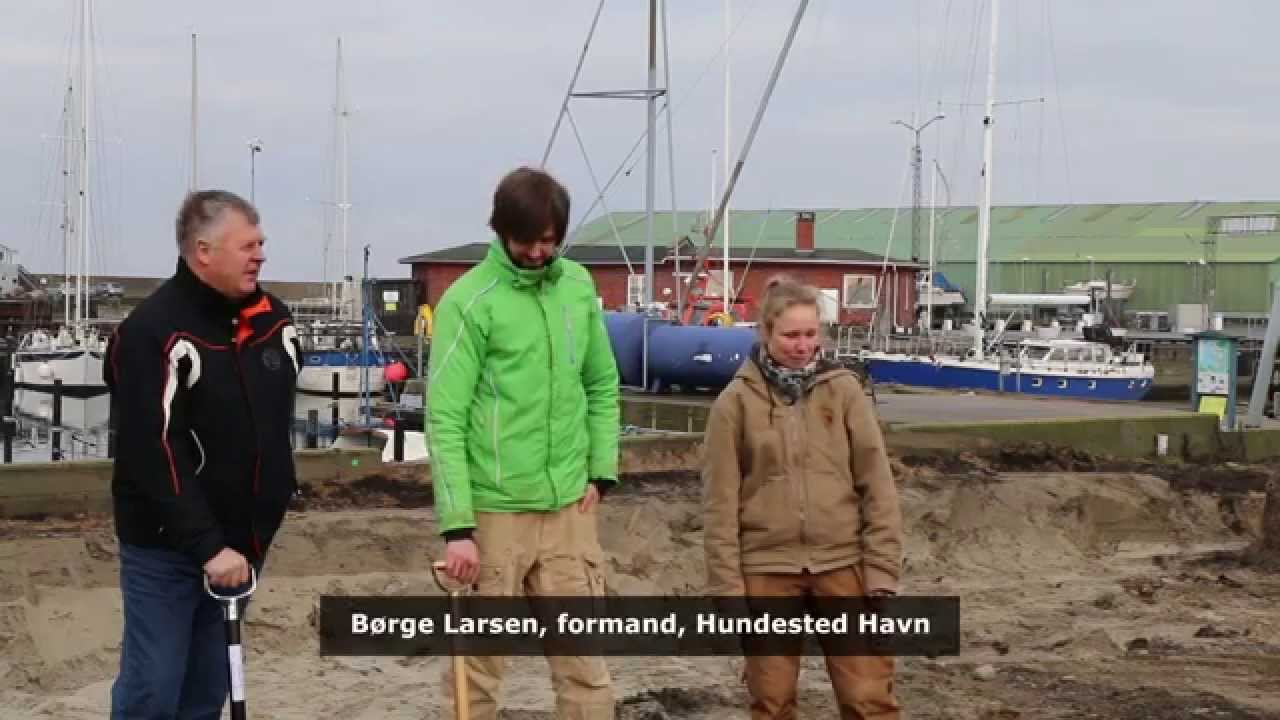 Egeværk i Hundested Havn - første spadestik, 21-01-2015