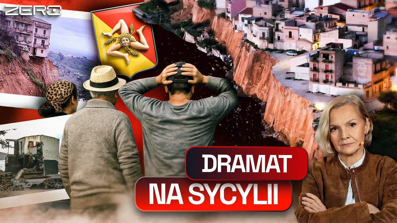 GIGANTYCZNE OSUWISKO NA SYCYLII. MIASTO NISCEMI MOŻE POCHŁONĄĆ ZIEMIA