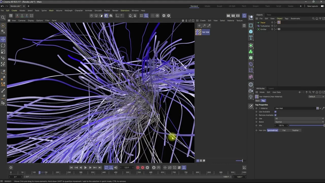 Урок 3 13 2 способы визуализации системы частиц в Cinema 4D