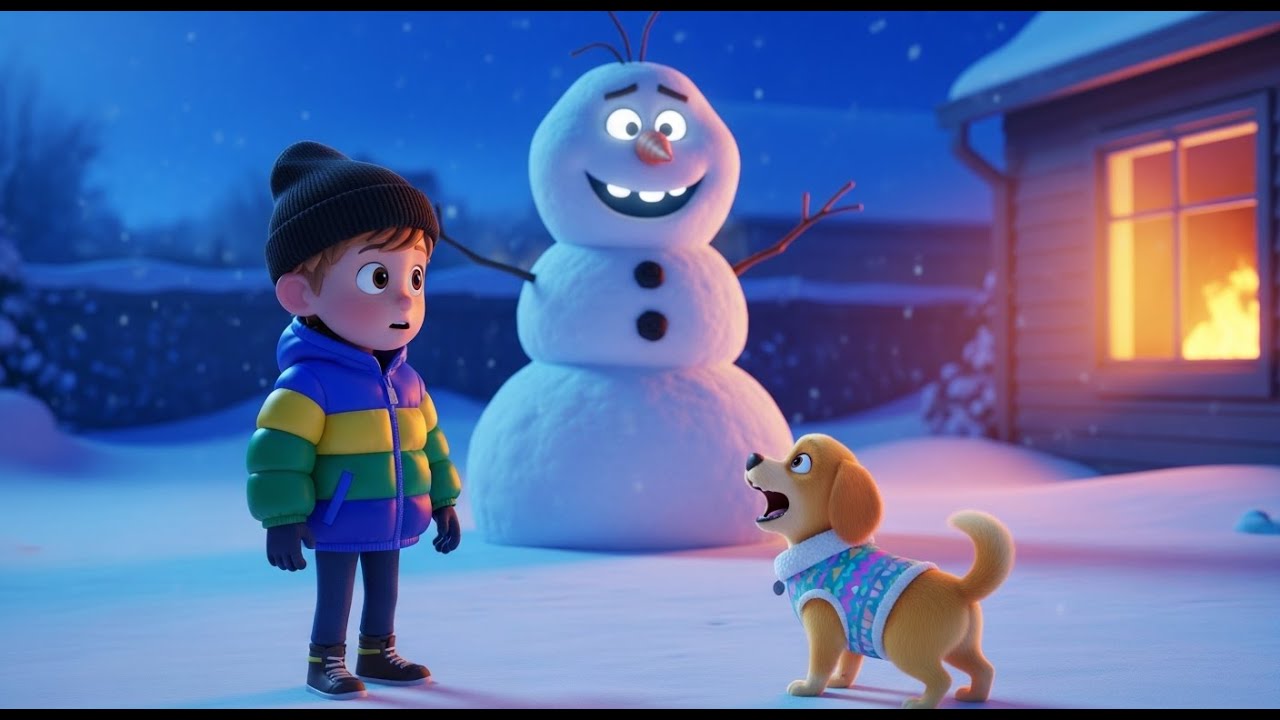 The Snowman Came Alive ❄️🐶: Milo's Brave Rescue!