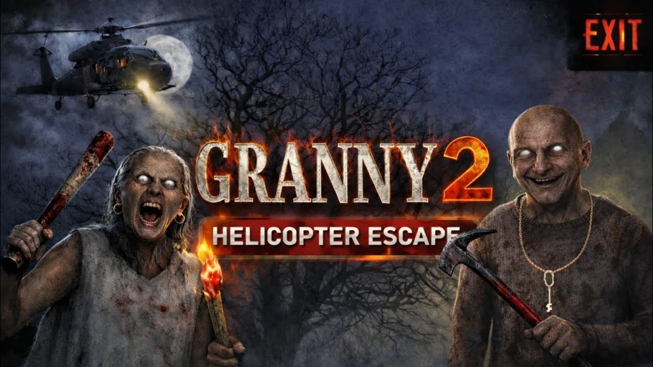 The Greatest Helicopter Escape From Granny’s House - Granny Chapter 2 #gaming #horror 