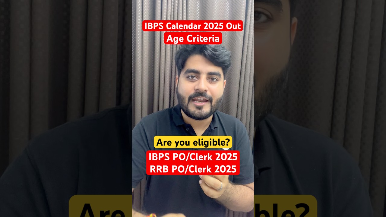 Age Criteria | IBPS Calendar 2025 Out | IBPS PO/Clerk RRB PO/Clerk #ibpscalendar2025 |Vishal Parihar