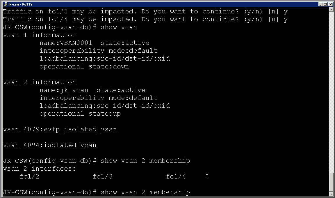[SAN] Creating and deleting a VSAN(Virtual SAN) in the Cisco MDS Switch.