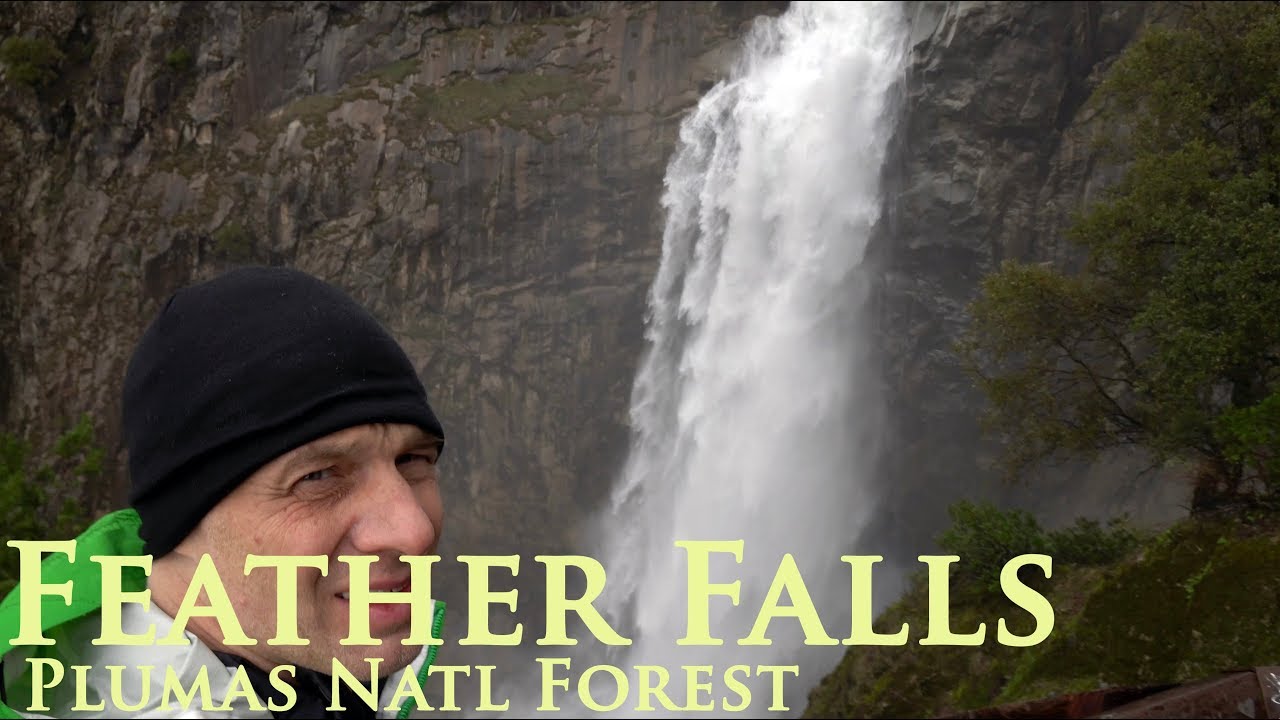 Feather Falls (4K)- MONSTER- Best Waterfalls California Oroville, Plumas National Forest hiking vlog