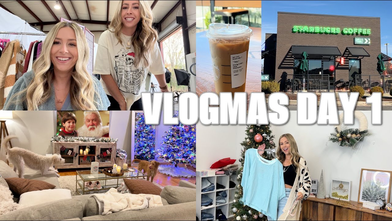 VLOGMAS Day 1 2022 | fur babies, decor, night routine