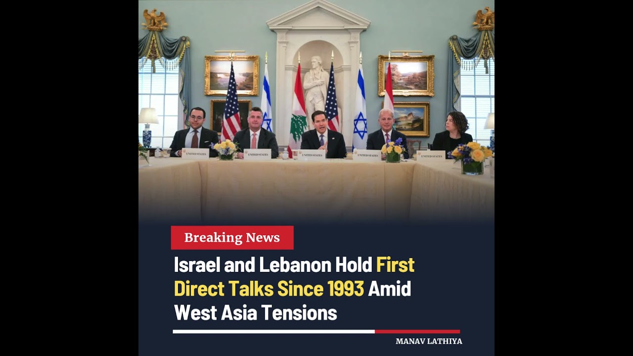 Israel and Lebanon Hold First Direct Talks Since 1993 #israel #lebanon #diplomacy #peacetalks #news