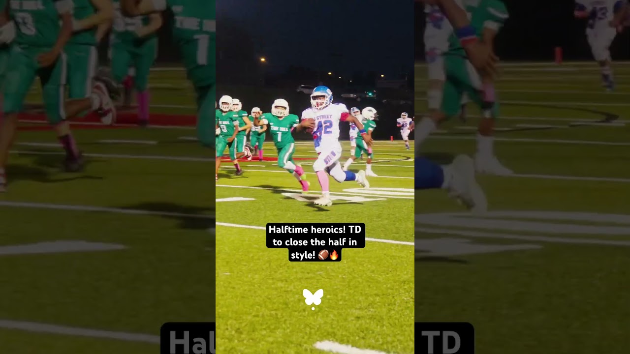Halftime heroics! TD to close the half in style! 🏈🔥 #football  #letsball #desh2t