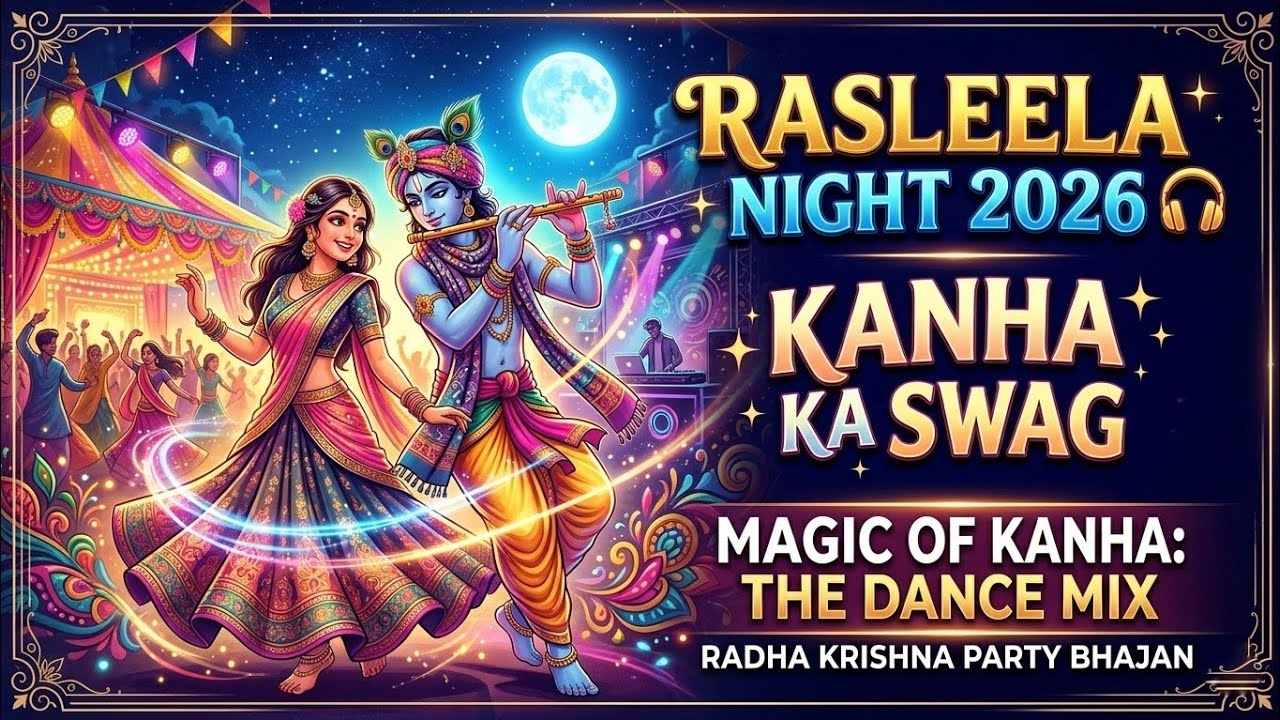 Rasleela Night 2026 🎧 | Kanha Ka Swag |Magic of Kanha: The Dance Mix ||Radha Krishna Party Bhajan