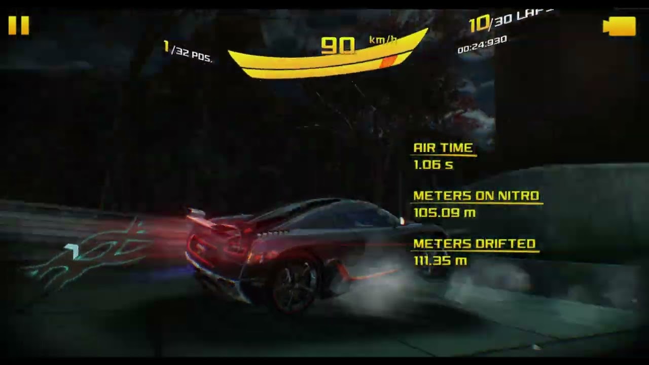 Asphalt 8 - Koenigsegg Agera RS (61000 km/h + Instant Acceleration) [Tokyo 32 Racers, 30 Laps]