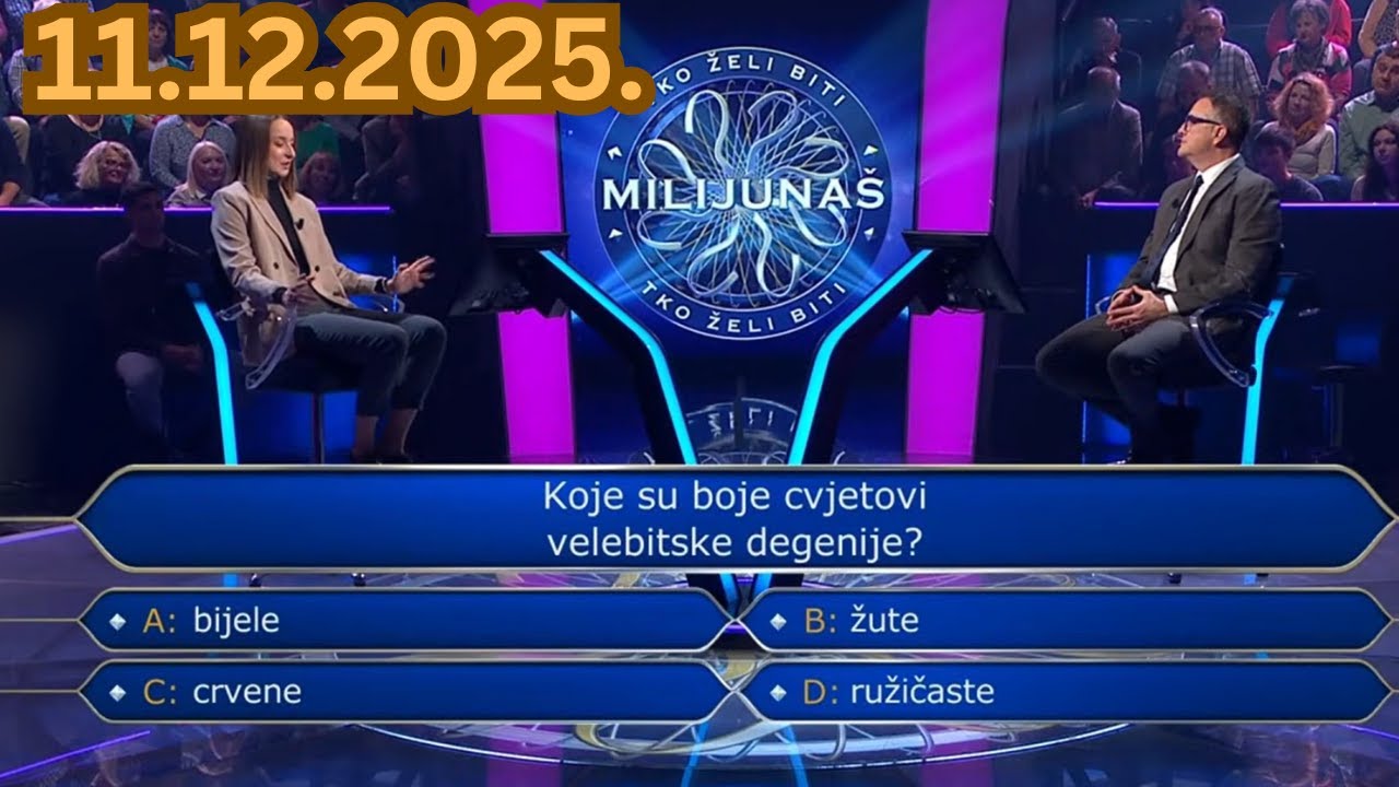 Tko želi biti milijunaš - 11.12.2025.