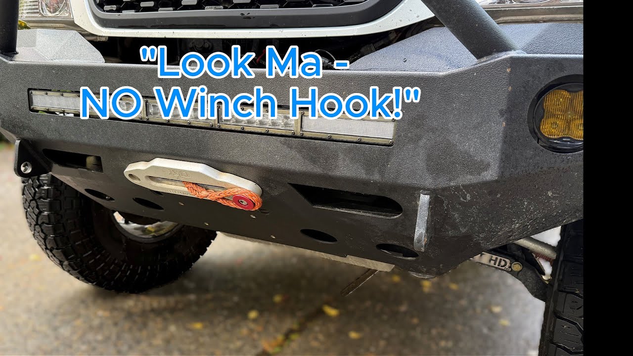 How to remove the Hook off the end of your winch line and tie a new eye!